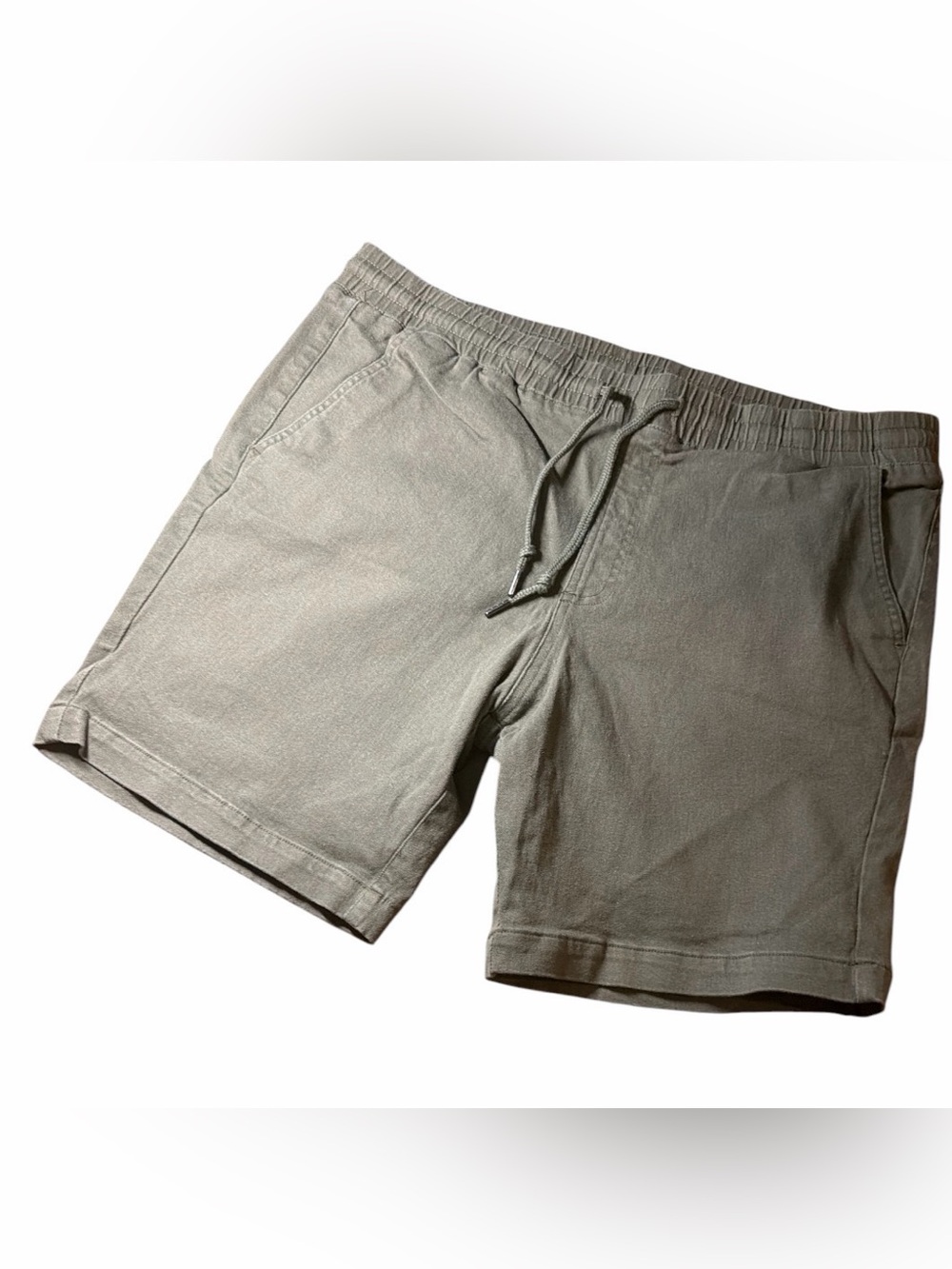 🔥 Buffalo David Bitton Men's Green Cotton Blend Shorts Sz 36 🔥
